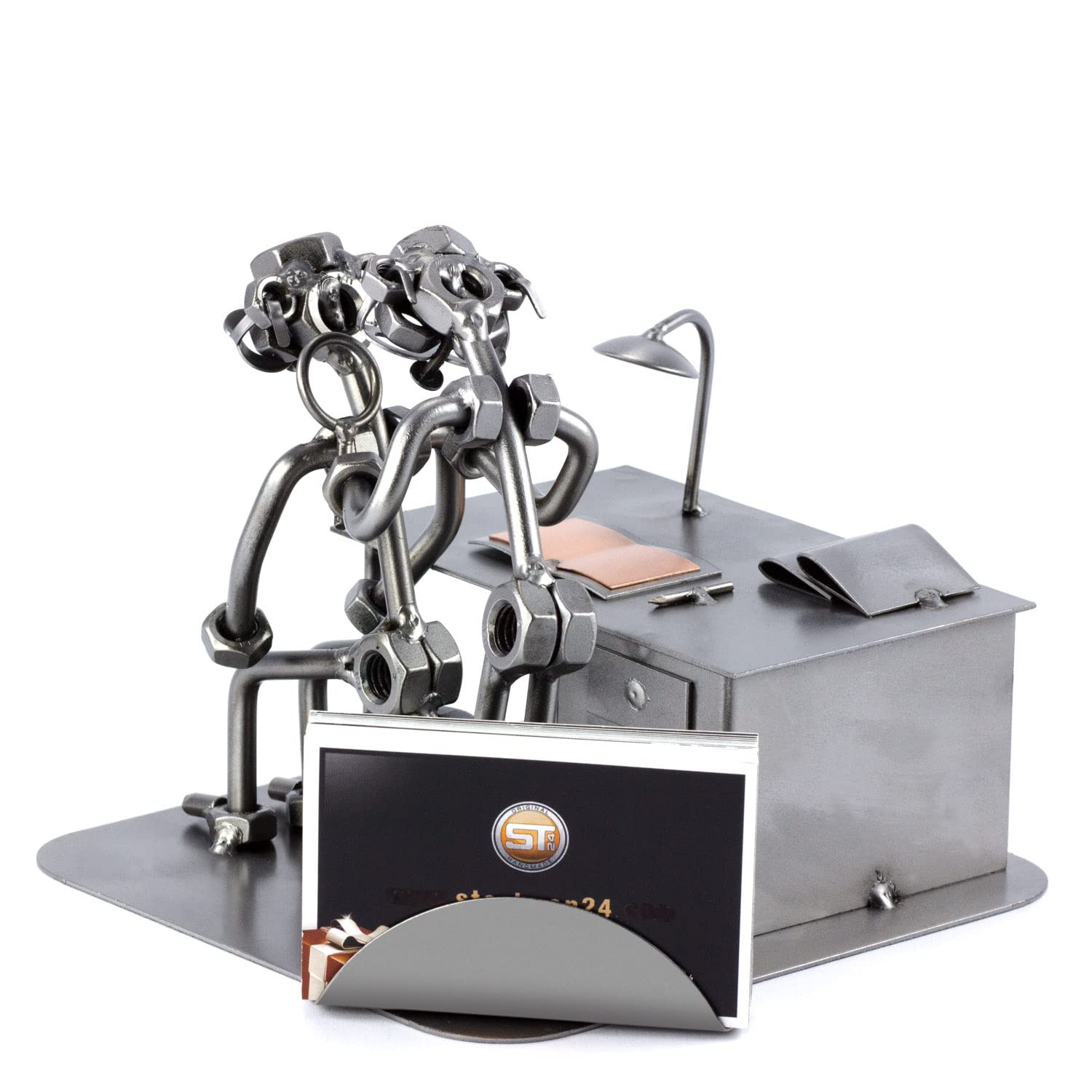 Steelman24 I Omini Di Viti Maestra Con Mappamondo I Idee Regalo Originale I Soprammobili In Metallo I Modellino