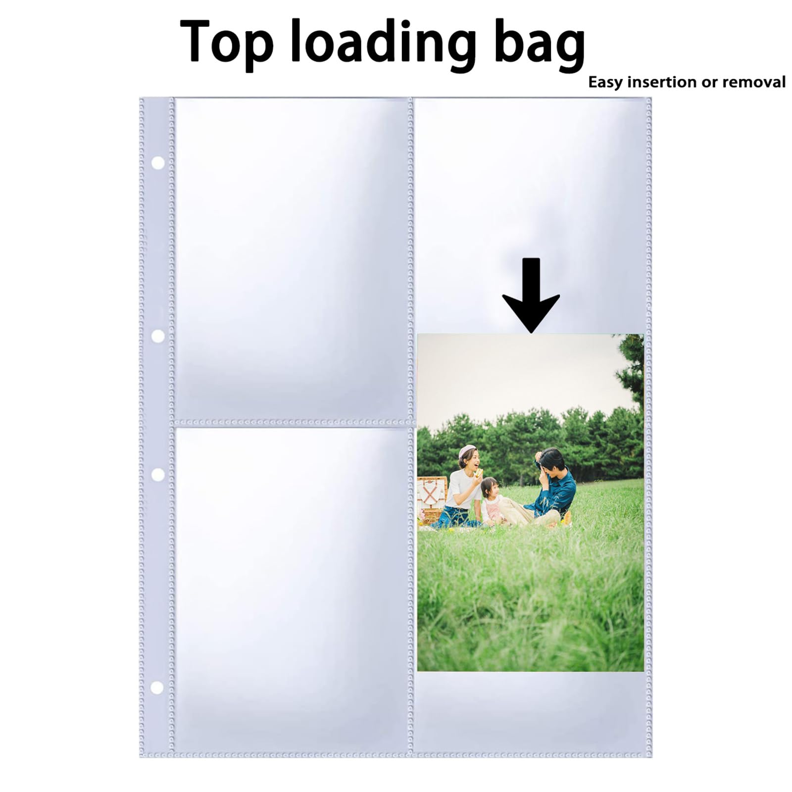 Raccoglitore Foto A4 - 30 Pagine, 120 Tasche Trasparenti, Per Foto E Cartoline