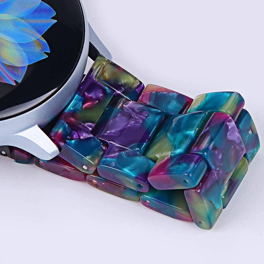 JOYOZY Resin Bands Compatible with Samsung Galaxy Watch 7/6/5/4/FE 40mm 44mm/Watch 6/4 Classic 43mm 47mm 42mm 46mm/Watch 5 45mm/Active2 40mm 44mm/Active 40mm Bands,20mm Quick Release Fashion Bracelet - Image 5