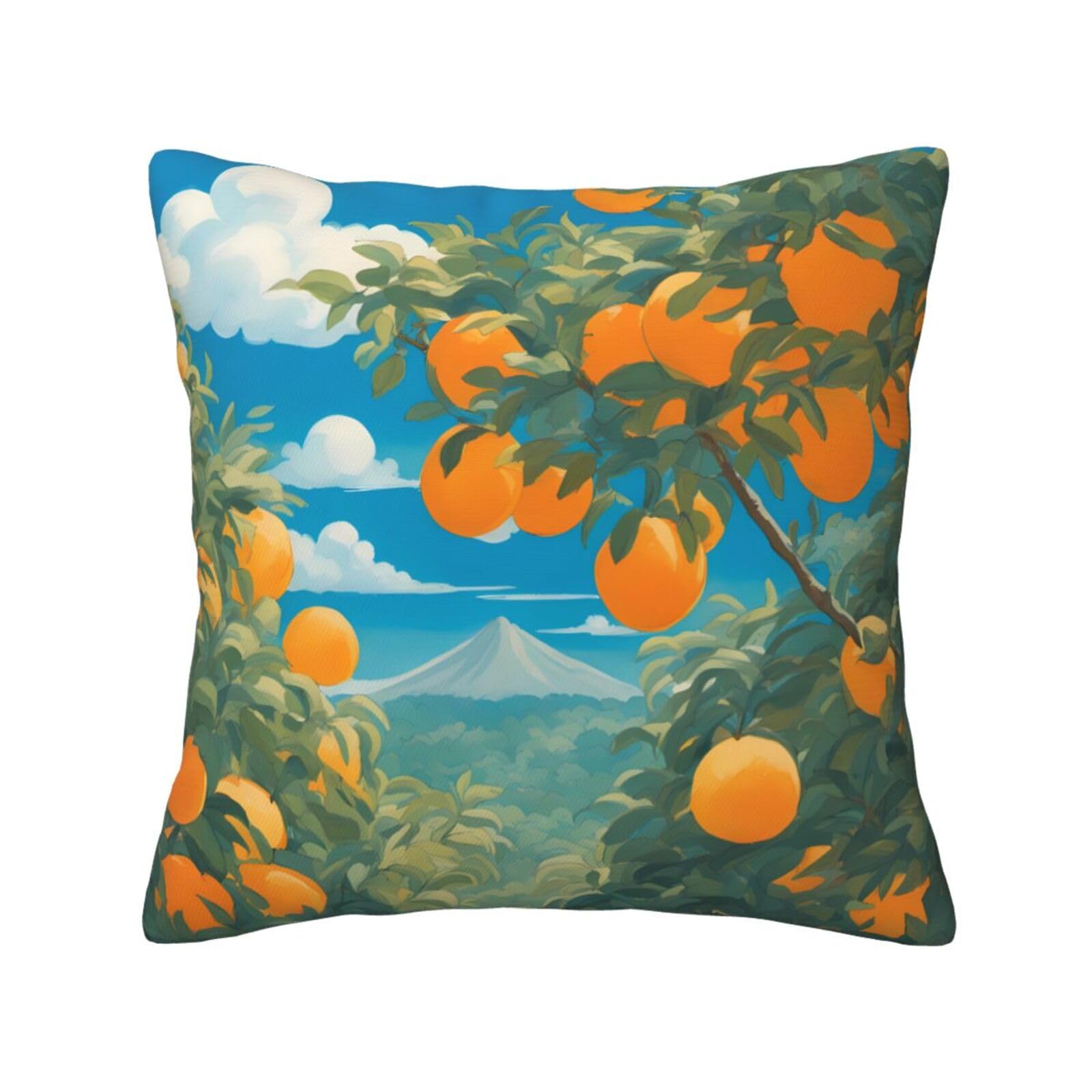 SXZVVBN Many Big OrangesDecorative Square Sofa Cushion Covers
