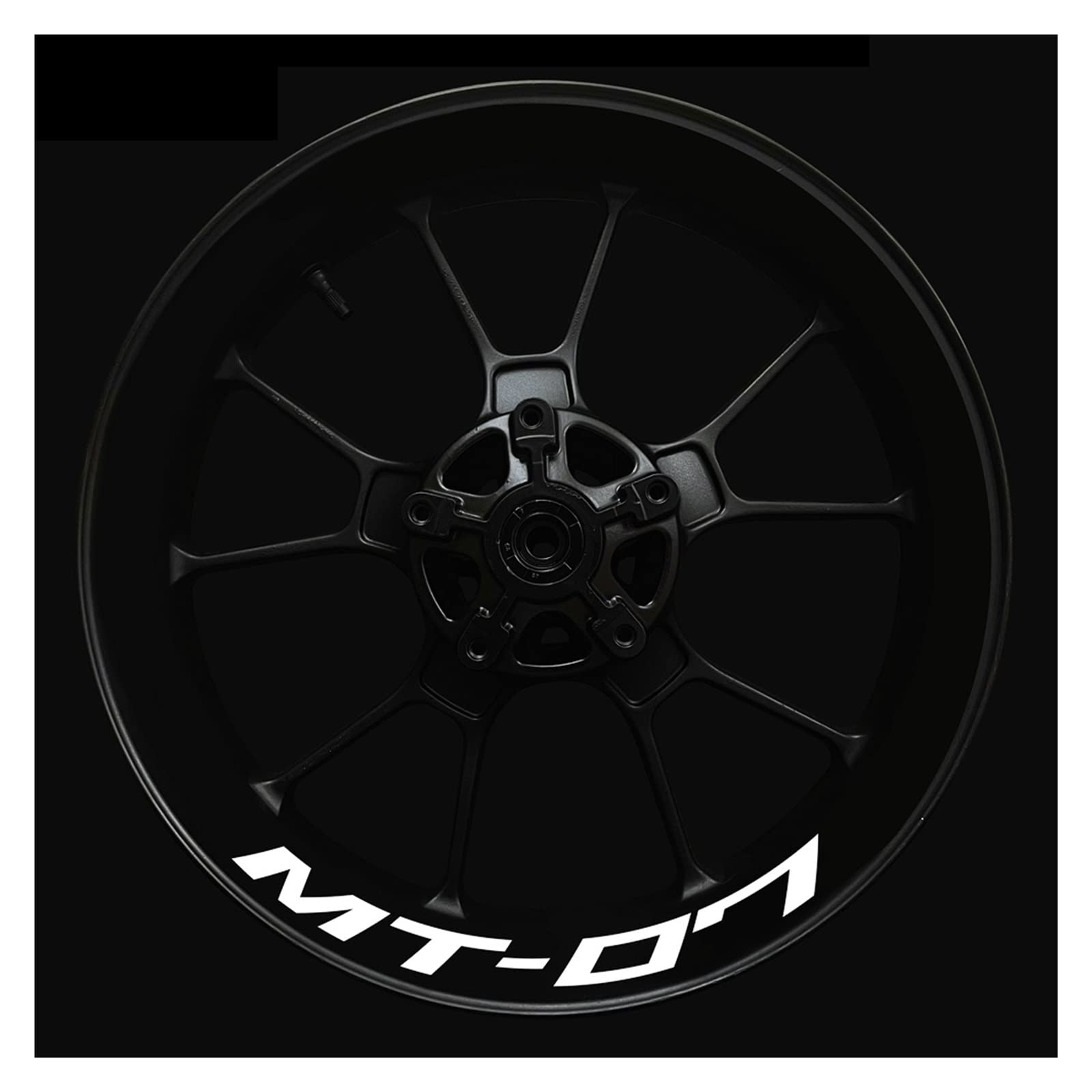 Autocollant jante réfléchissant MT 07 avec décalcomanie de roue Z4