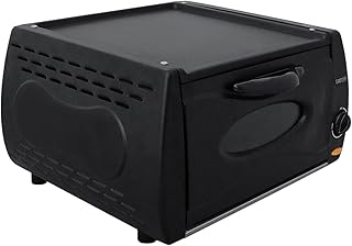 KuKoo - Mini Forno Tandoori Elettrico Fornetto per Pizza Piadine Panini con Piastra Superiore Anti Aderente per Ricette orientali Capacità 13L 2100W