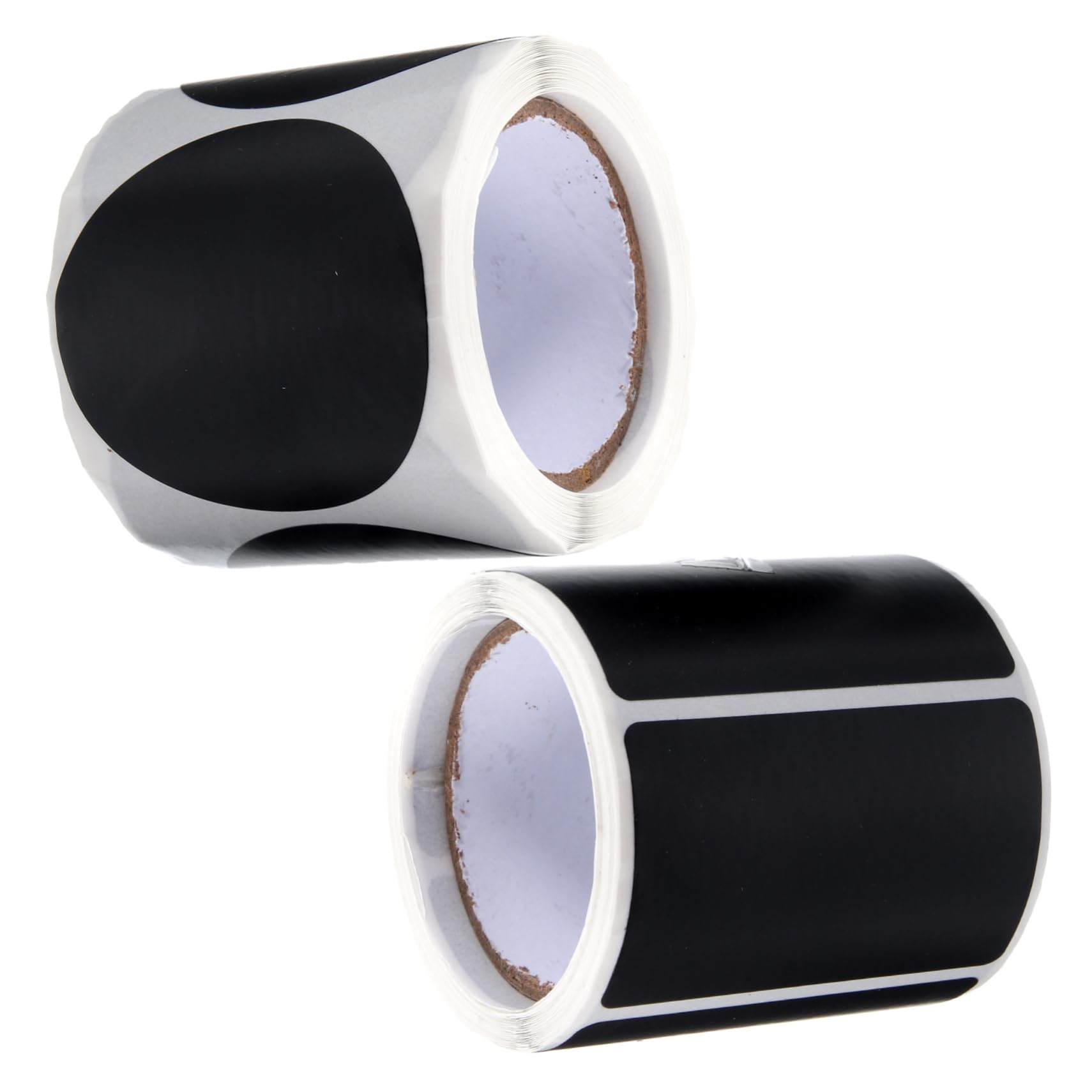 Operitacx 4 Sätze Name Lagerung Vinyl Geformt Aufkleber Für Adressetiketten Stichworte Aufbewahrungsetiketten Klebeetiketten Farbige Aufkleber Leere Etiketten Aufkleber Black 2 Rollen * 4