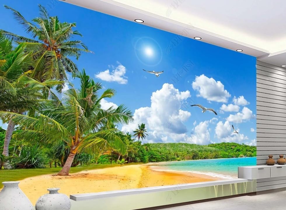 Décoration murale 250x175cm avec papier peint intissé vue sur la mer