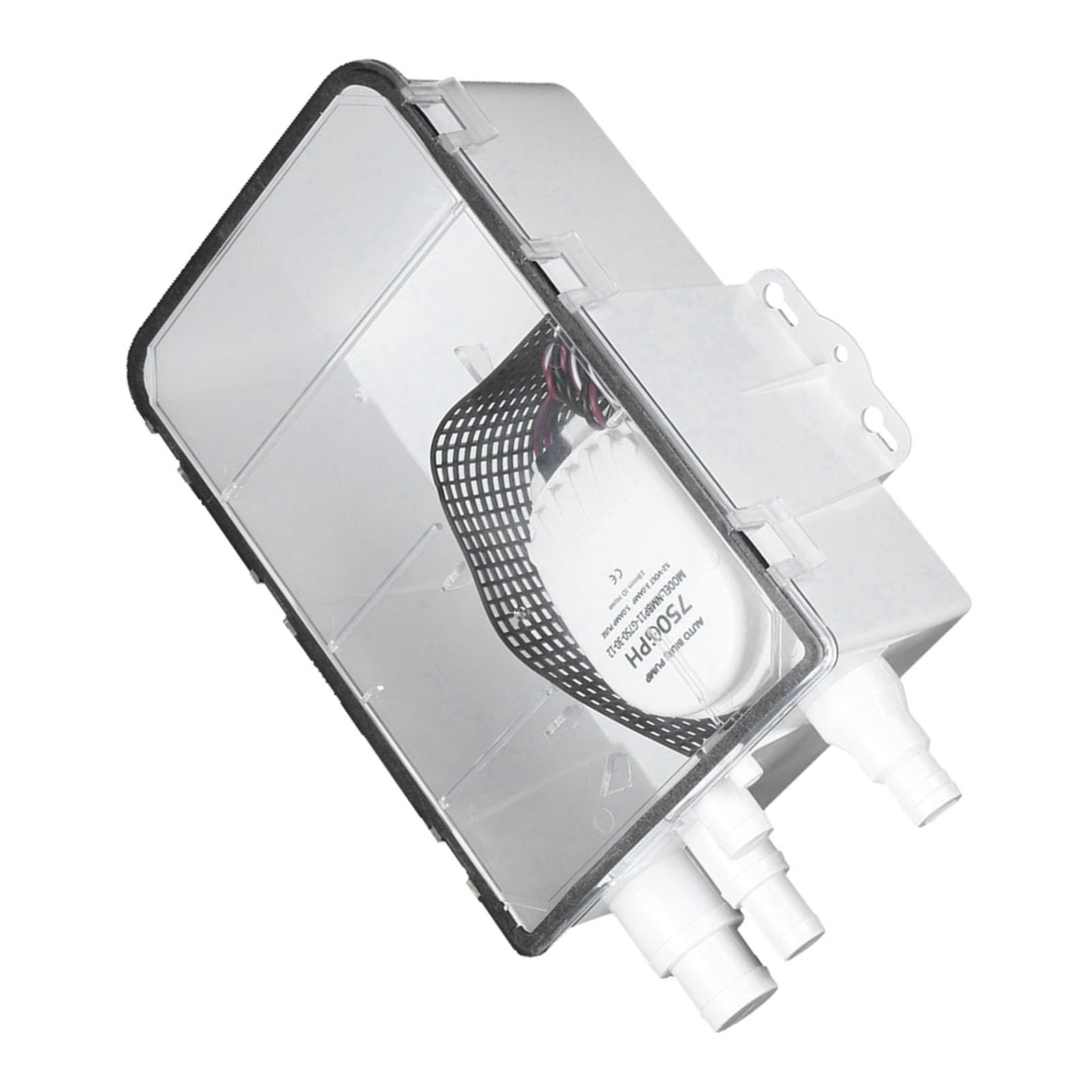 Shower Sump Pump System Boat RV Bilge 12V 750GPH Marine Multi Port Drain Box