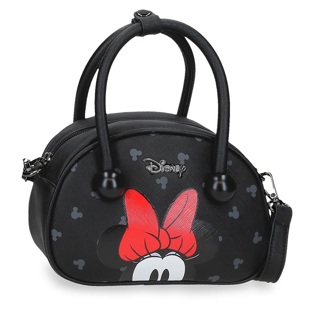Joumma Disney Bowlogue Minnie Shoulder Bag Black 19x13x8 cm PU and Polyester