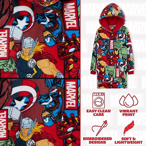 Marvel Oversized Hoodie Blanket for Men and Teenagers Avengers Black Panther Captain America Iron Man - Gifts for Men - Image 6