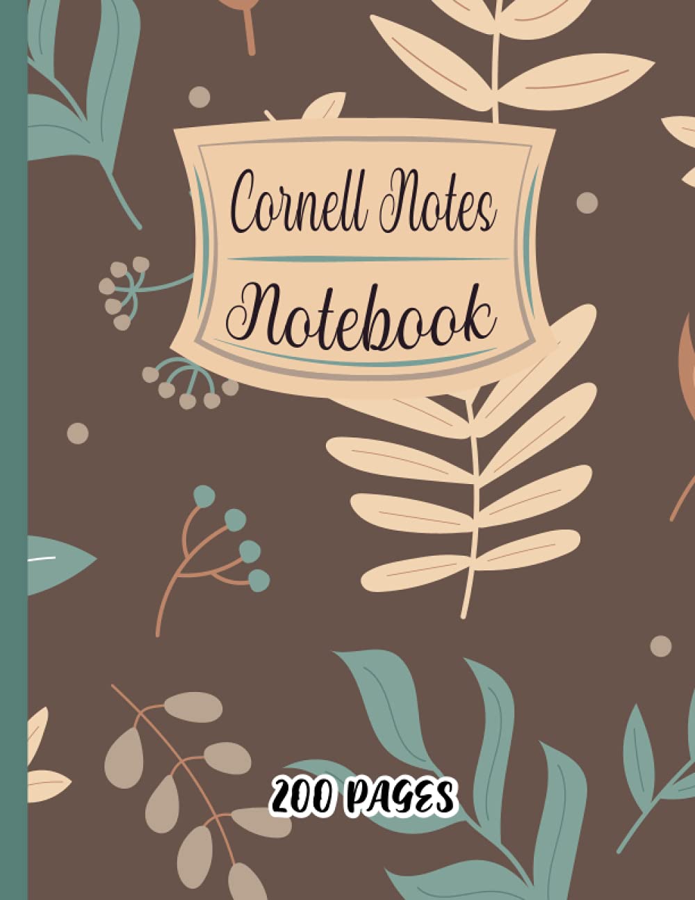 Cornell Notes Notebook: Cute Flowers, Floral Cornell Notes, Cornell method, or even Cornell system notes taking provides a systematic format and ... for School College University Students