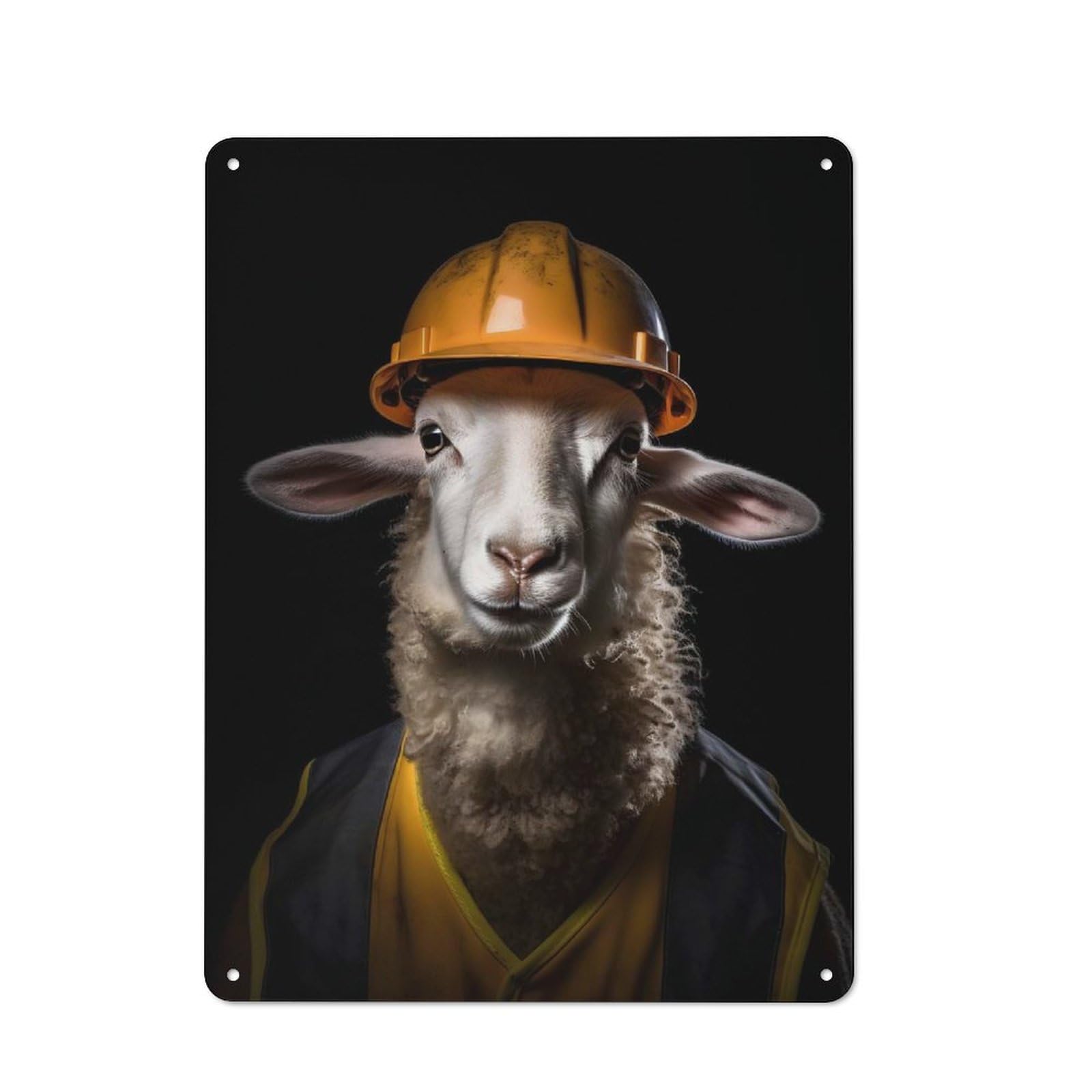 Junmoney Style-3 Vintage Garden Room Metal Sign 40X30cm Featuring Builder Sheep, Utility Space Decor For Shed, Garden Room, Porch Or Garage