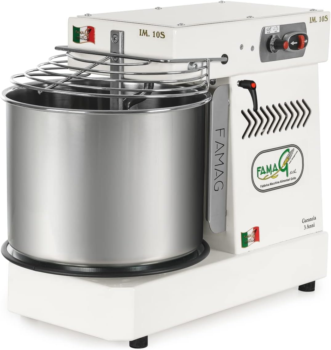 Amazon.com: Famag IM-10S Spiral Dough Mixer, Arctic White: Home & Kitchen