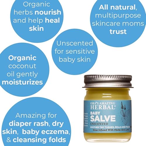 image for Ora's Amazing Herbal Baby Salve, Diaper Balm Ointment, Drool Rash Prev