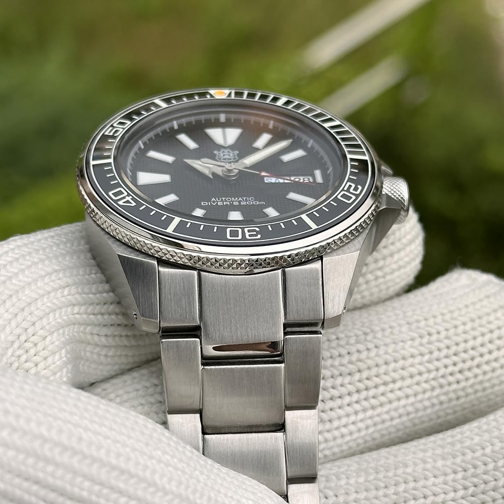 Steeldive SD1961, Samurai, NH36, Saphir, Lume, Armband, 200 m Taucher, BNIB