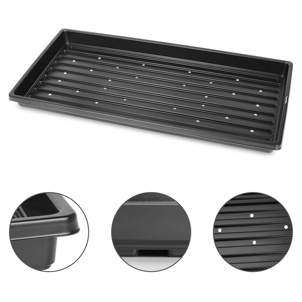 J&D 5 Packs Trays, 10 x 20 Inches Propagation Starter Seedling Tray