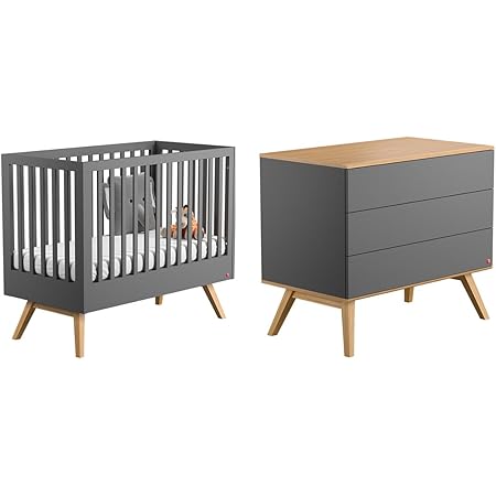 Lit Bebe 60x1 Et Commode A Langer Nature Gris Amazon Fr Bebes Puericulture Lit Bebe 60x1 Et Commode A Langer Nature Gris Amazon Fr Bebes Puericulture