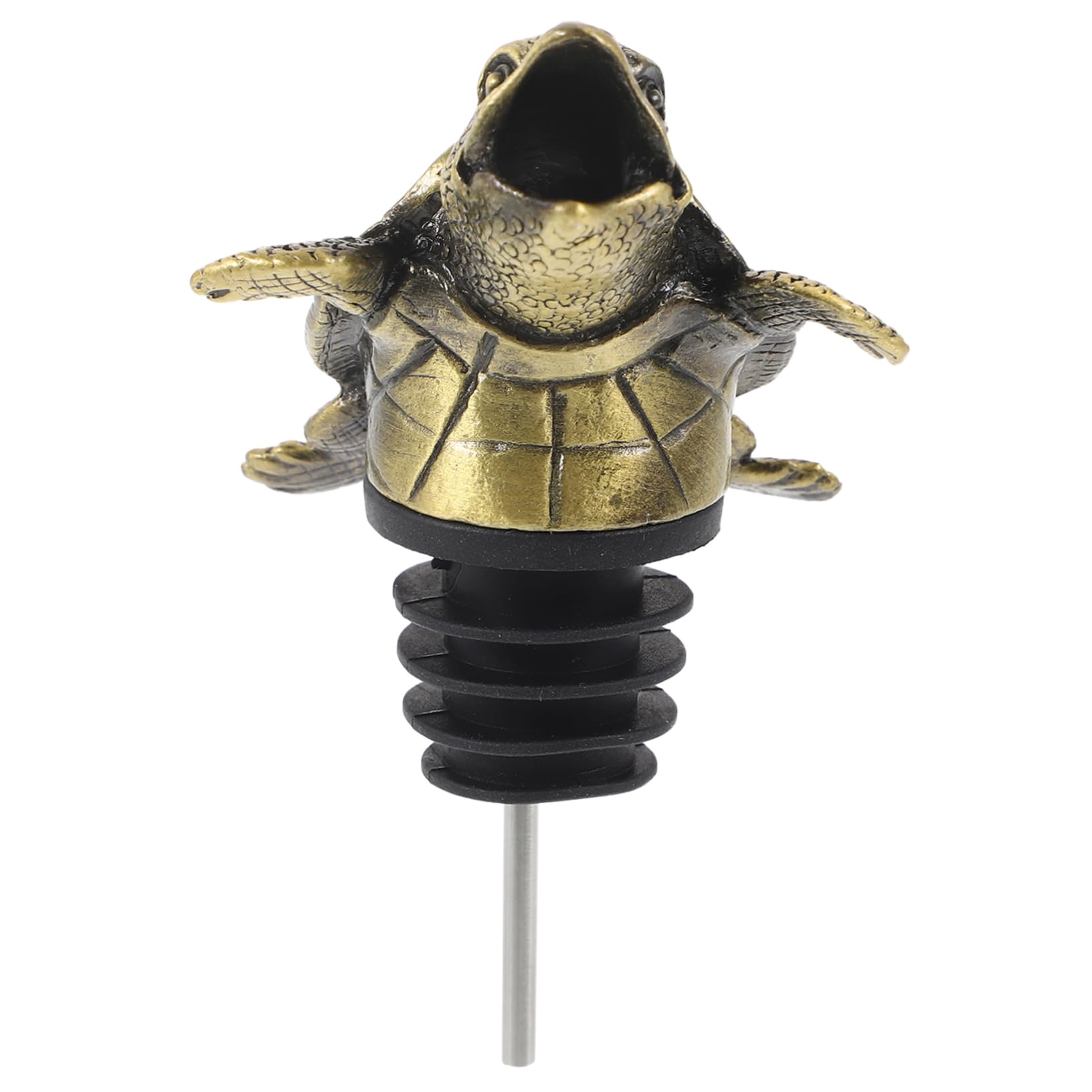 STOBAZA Animal Wine Pourer Turtle Wine Bottle Pour Spout Metal Liquor Bottle Pourer Decorative Finish
