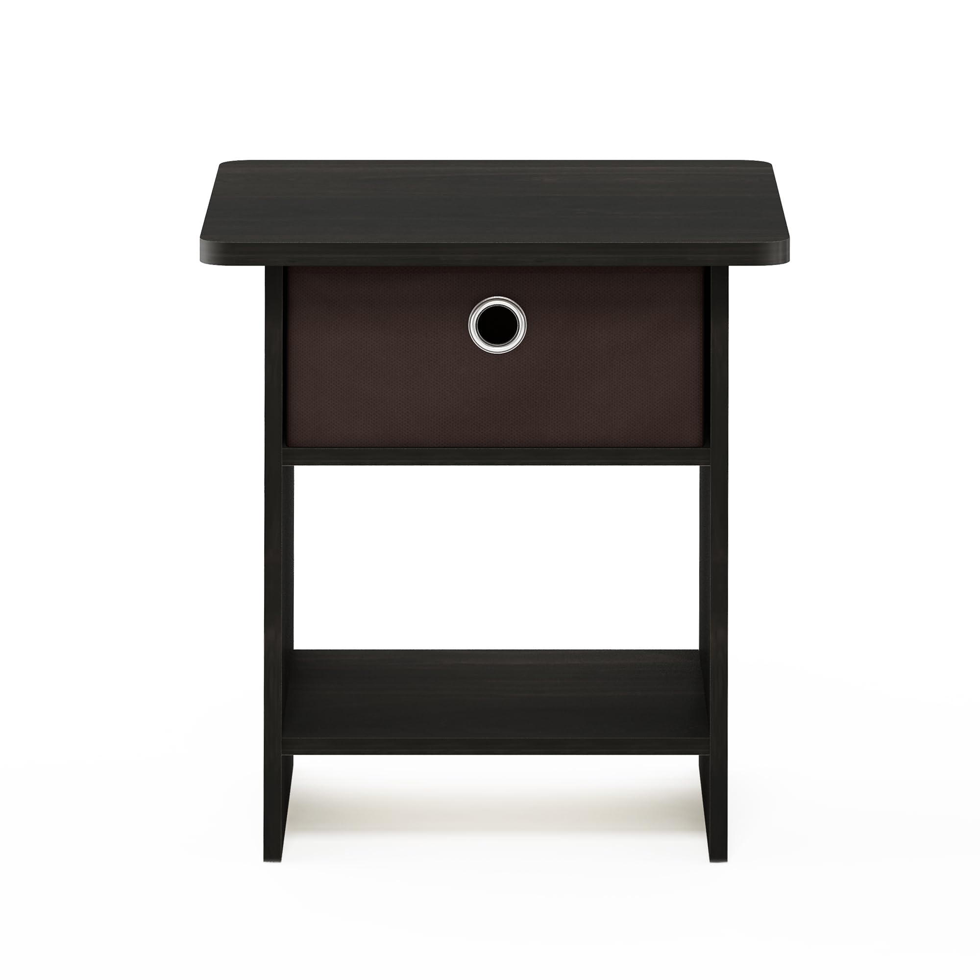 Furinno Comodino, Legno, Marrone (Espresso/Brown)