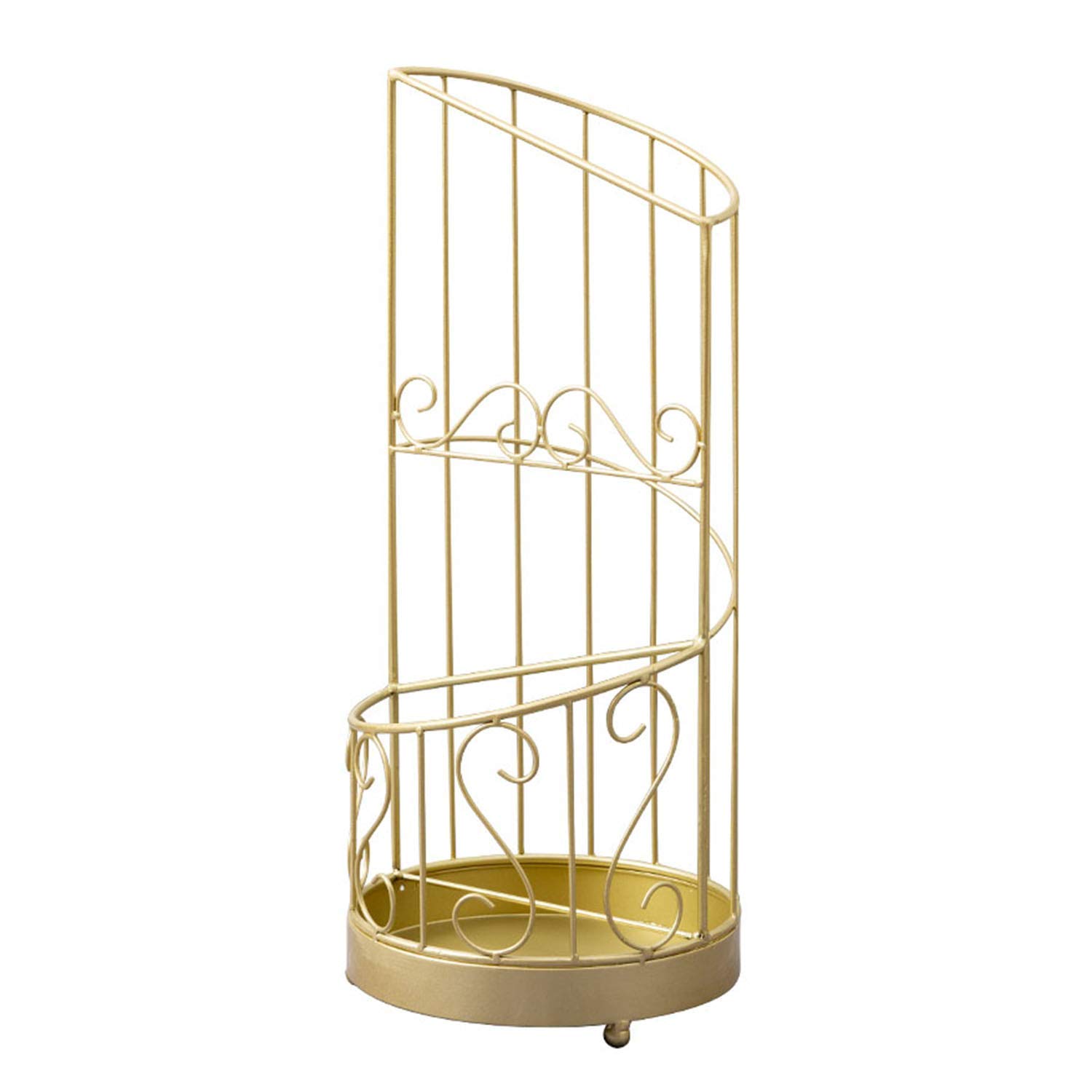 DFGHNBVC Modern Gold Metal Umbrella Stand - Cylindrical Umbrella Holder For Entryway, Office, Living Room Hallway Decor - Stylish Umbrella Storage Solution