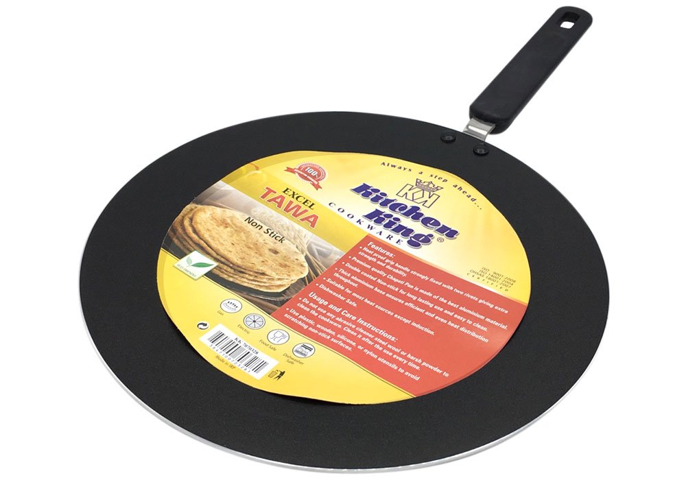 Kitchen King NonStick Excel Indian Roti Tawa/Tava Chapati Pan 30cm