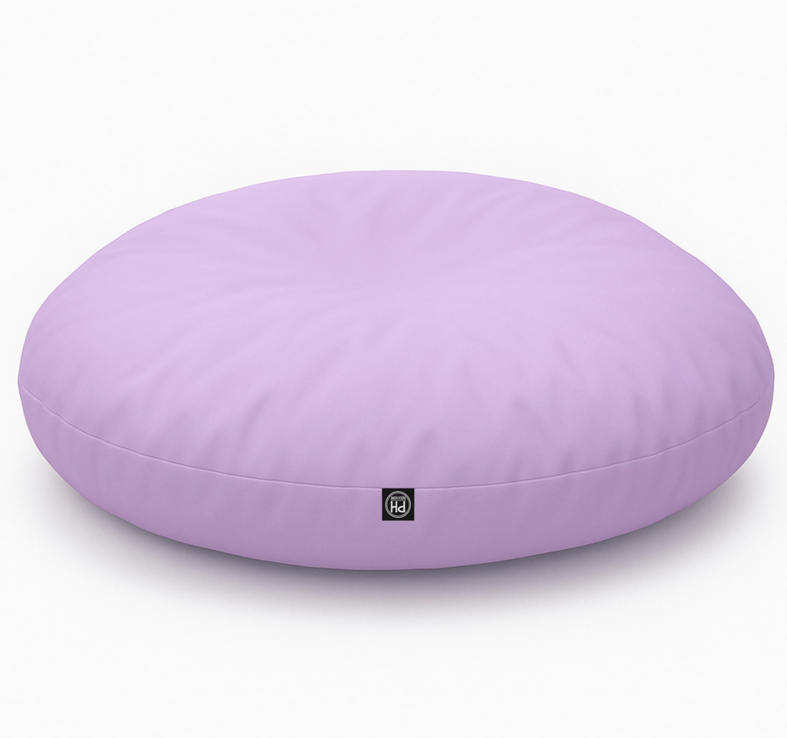 Patchhome Bean Bag worek/poduszka do siedzenia 2 w 1, średnica 100 cm, kolor liliowy optymalnie napełniona