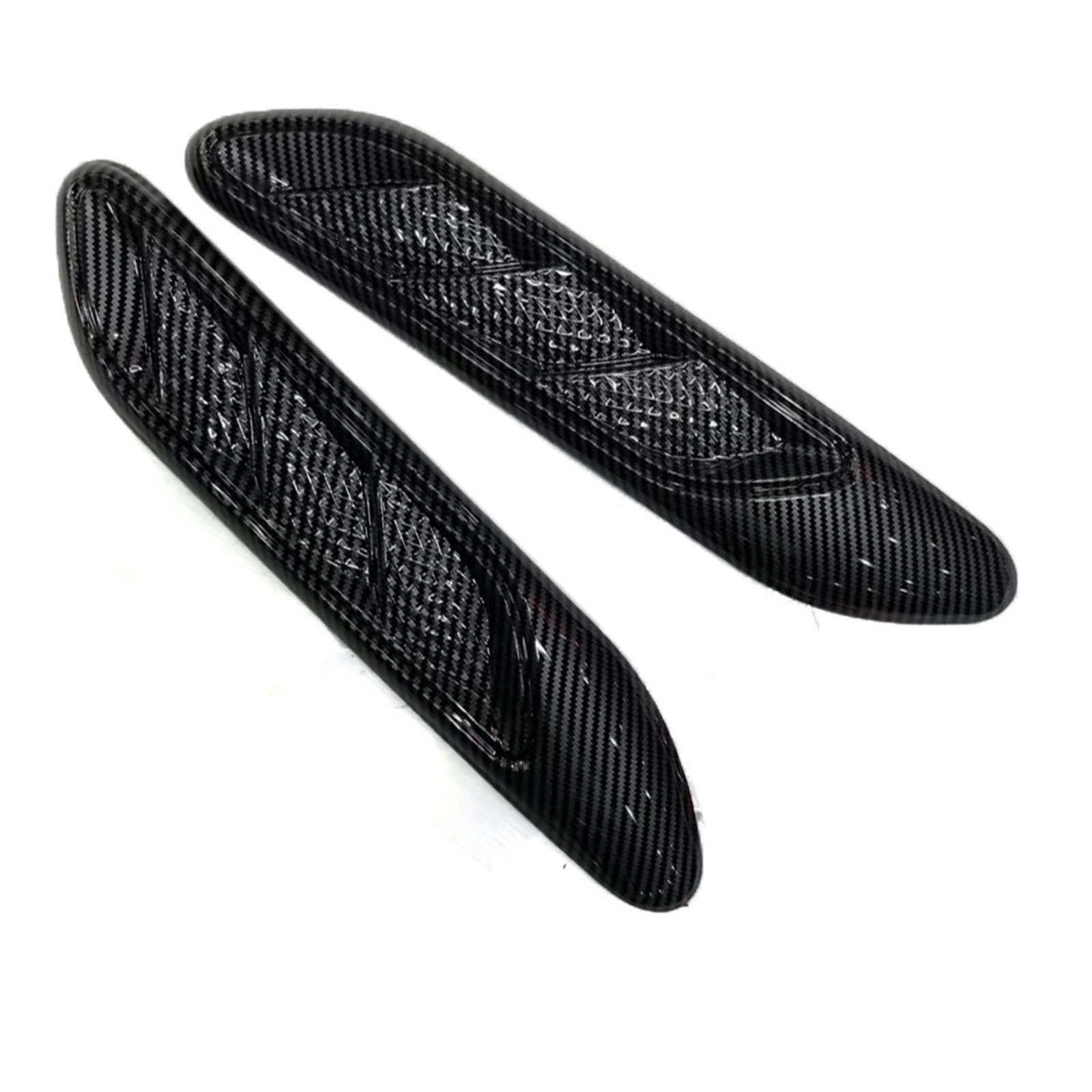 TILIEINE Car Air Flow Wing Vent Trim Side Fender Decoration ABS Car Side Body Sticker(Carbon LOOK)