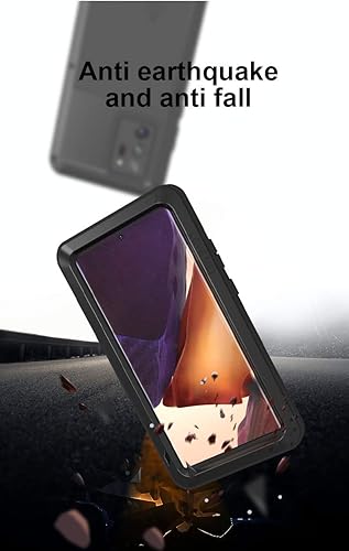Miniatura 4 de LOVE MEI Funda para Samsung Galaxy Note 20 Ultra, resistente al aire libre, a prueba de golpes, a prueba de polvo, híbrida, de aluminio, resistente,