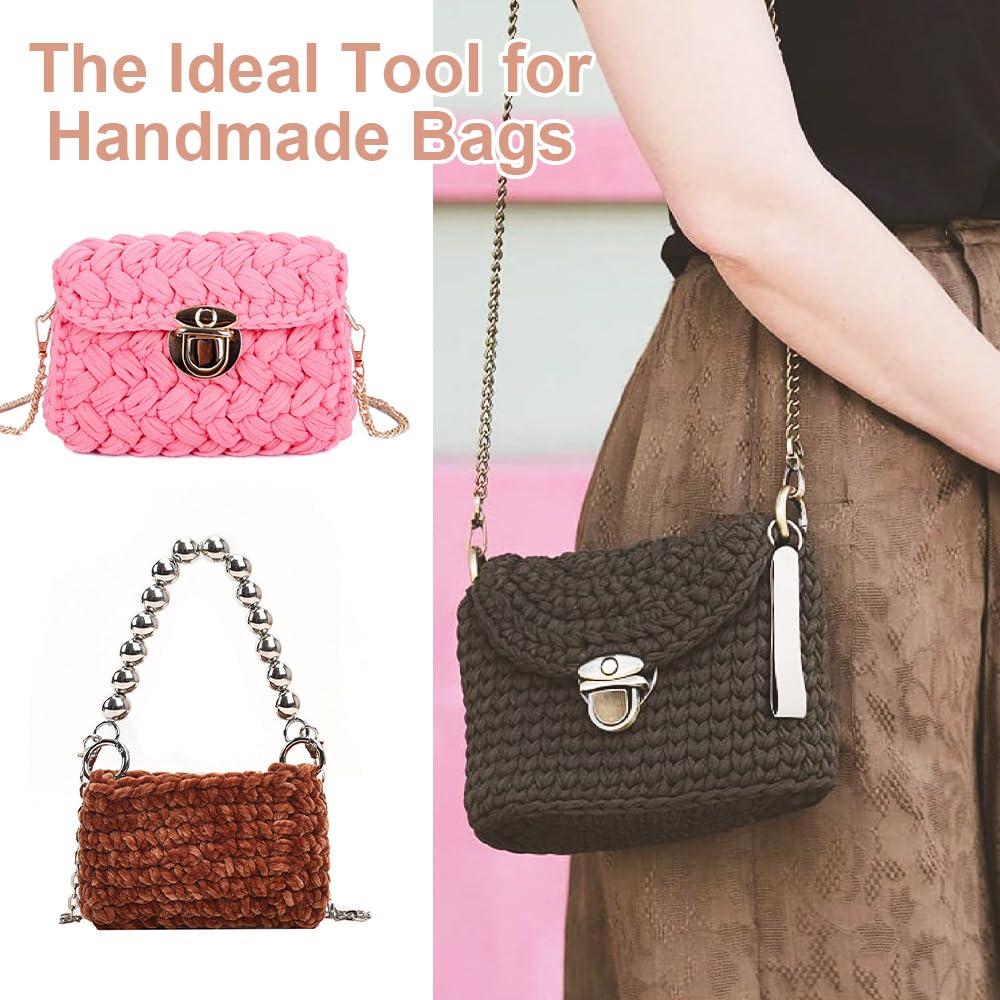 Rete per Borse Uncinetto, 12 Pezzi Rete Canvas per Borse, Rete Canvas,  Fogli Rete Plastica per