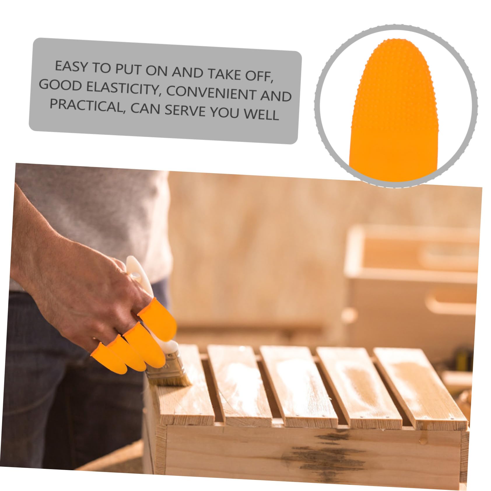 Didiseaon Protective Finger Covers 100pcs m Size Skid Resistant Comfortable Practical for Daily Life