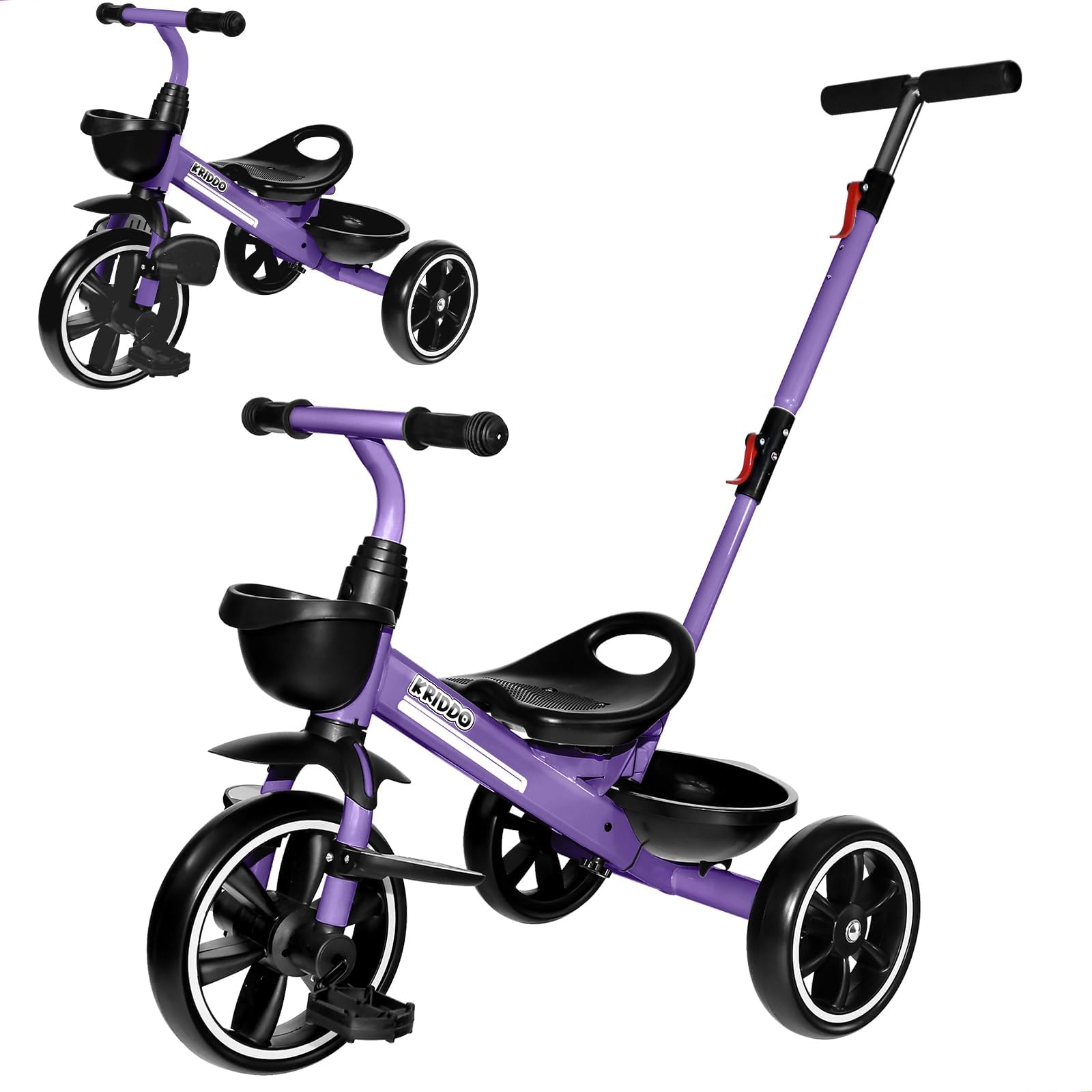 KRIDDO 2-in-1 Toddler Tricycle