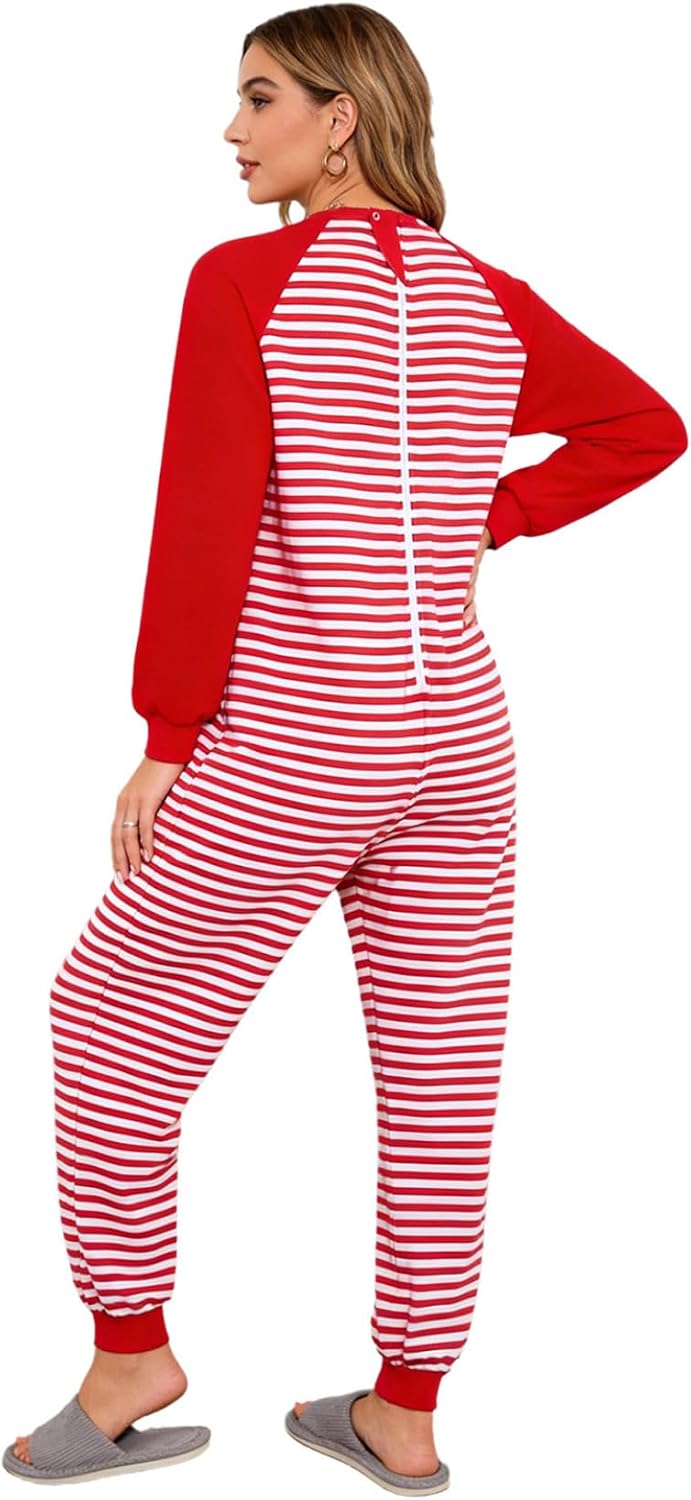 Unisex Adults Anti-strip Adaptive Jumpsuits Easy Care Romper for Elderly & Limited Mobility Round Neck