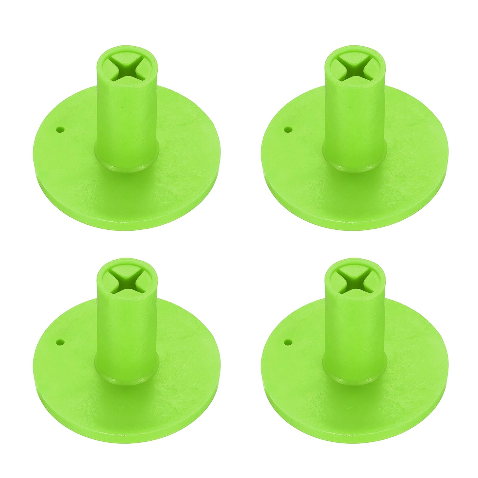 YELARXI Rubber Golf Tee, Golf Practice Tees Training Driving Range, Non-Slip Golf Mat Tees with Holder,1.5Inch & 4Pcs & Green- Fit for (Indoor or Outdoor Hitting Mat/Courses/Backyards)