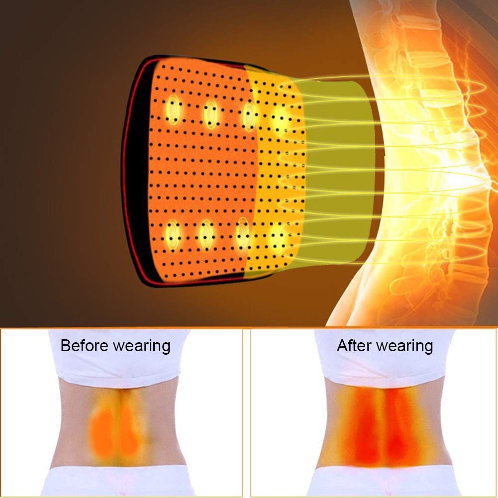 Soporte Lumbar Cinturón Faja Inferior Atrás Apoyo Dolor Alivio para Espasmos Espalda Ciática Levantamiento Pesas Gimnasio La Cintura para Hombres Y Mujer (Size : 123 * 15cm)
