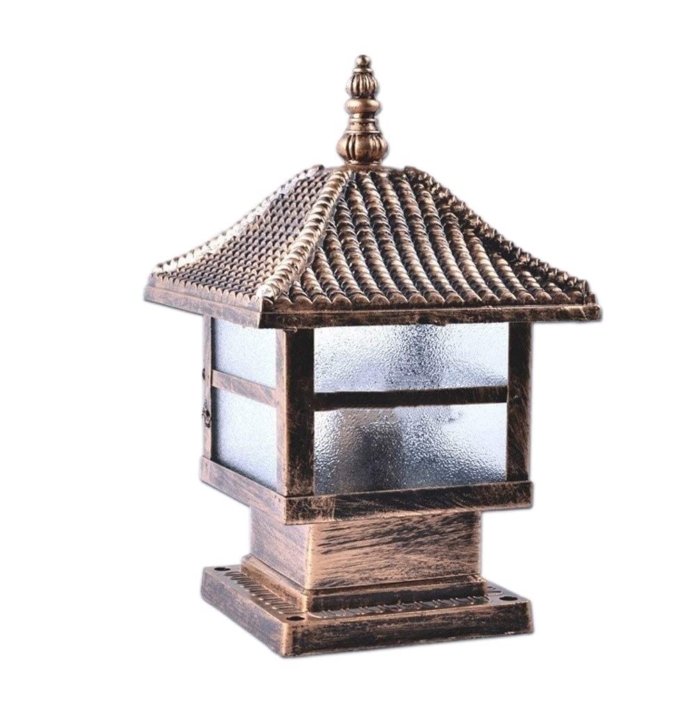 Borne lumineuse pilier extérieur étanche et lanterne de patio E27 - 8