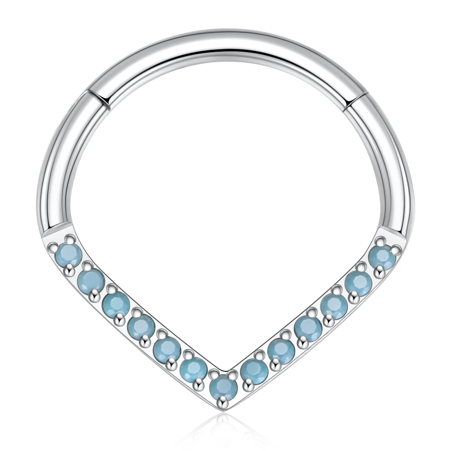 hengkaixuan Teardrop Daith Earrings Septum Jewellery Nose Hoop Ring Surgical Steel Daith Rook Tragus Piercing Jewellery Septum Clicker Ring Small Hoop Earring — view 11
