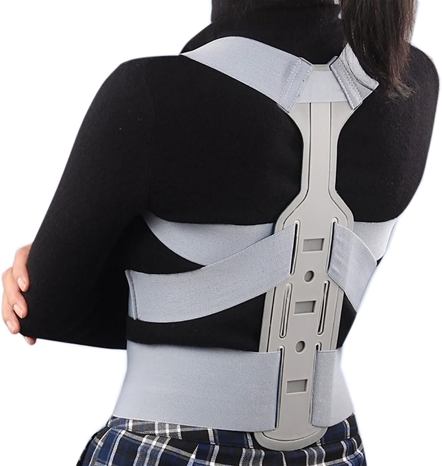 Correttore posturale Scoliosi Tutore per la Schiena Cintura per Colonna vertebrale Spalla Terapia Medica Supporto Cintura per correzione Postura scorretta,L (Grande) (A Grande)