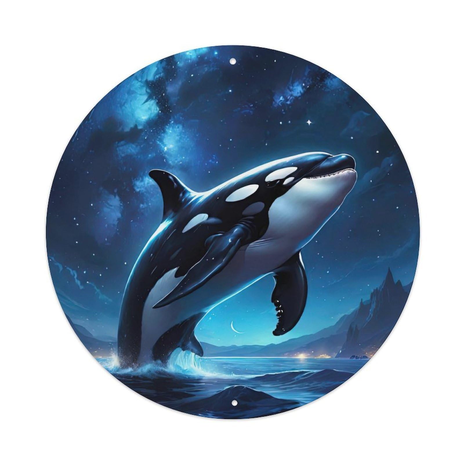 Dolphin Marine Life Ocean Wildlife Vintage Metal Tin Sign