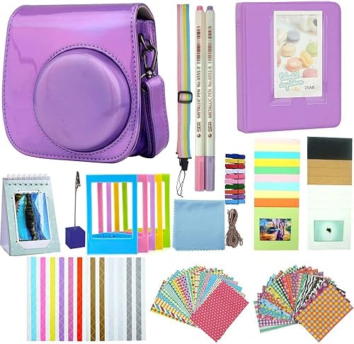 Accesorios para cámara instantánea compatibles con cámara de película instantánea Fujifilm Instax Mini 12 11 9, color verde menta