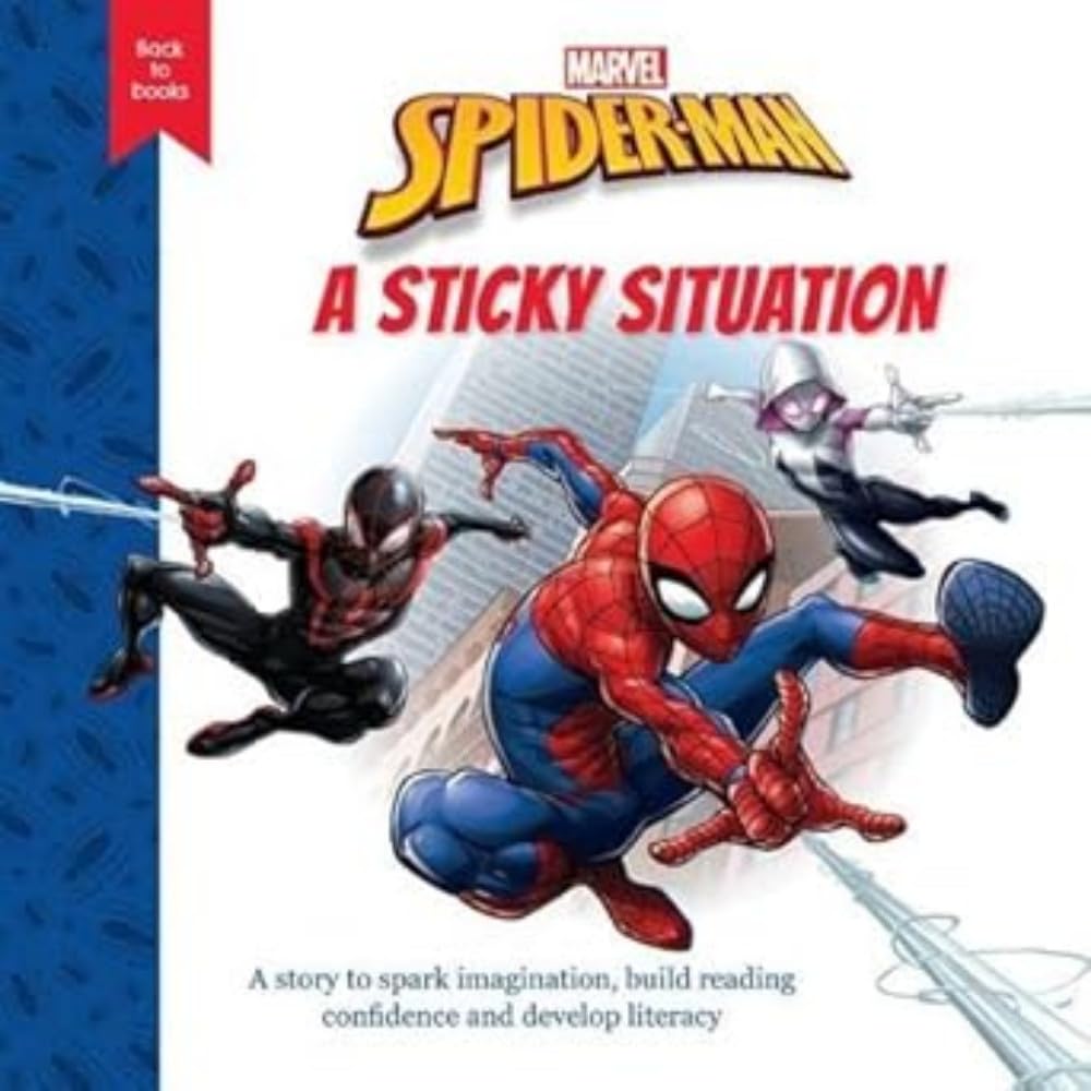 Disney Back to Books: Spider-Man - A Sticky Situation by Disney (Hardback Book)