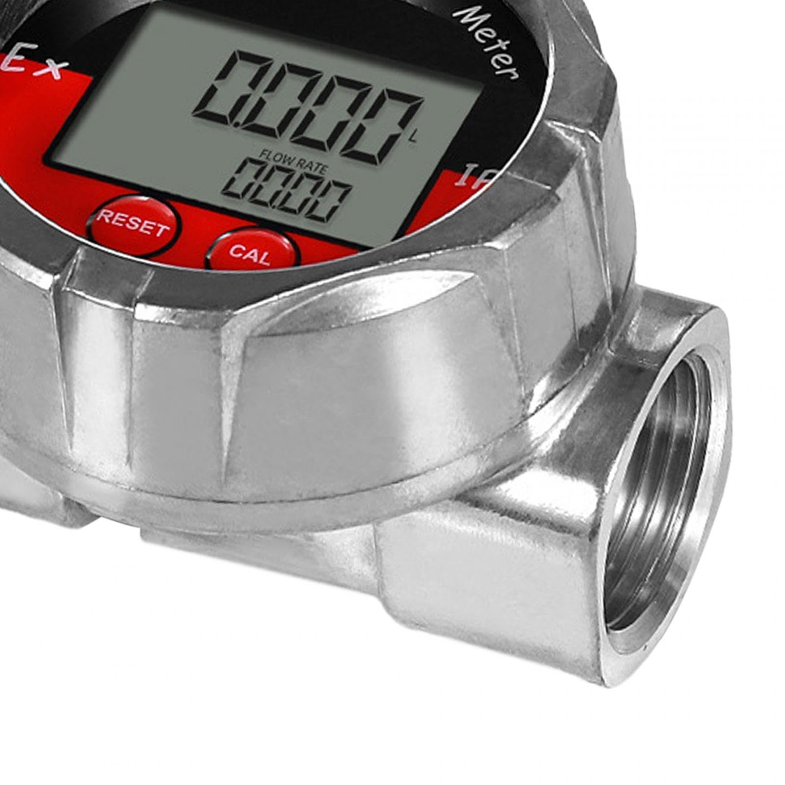 Compteur Compact et Robuste avec Filetage,Argent,93 x 32 x 68 mm