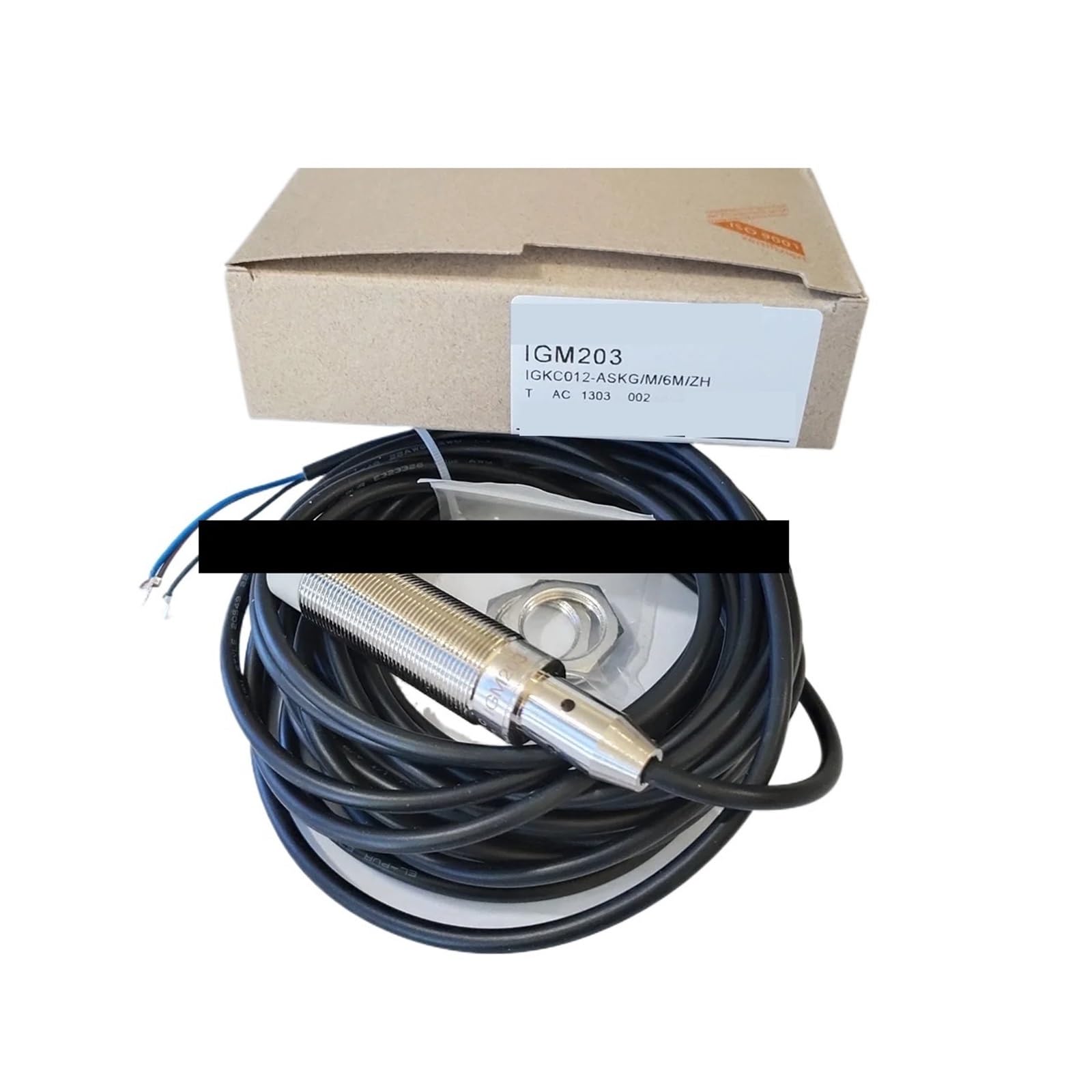 Capteur de proximité inductif IGM206 distance de commutation stable sur acier
