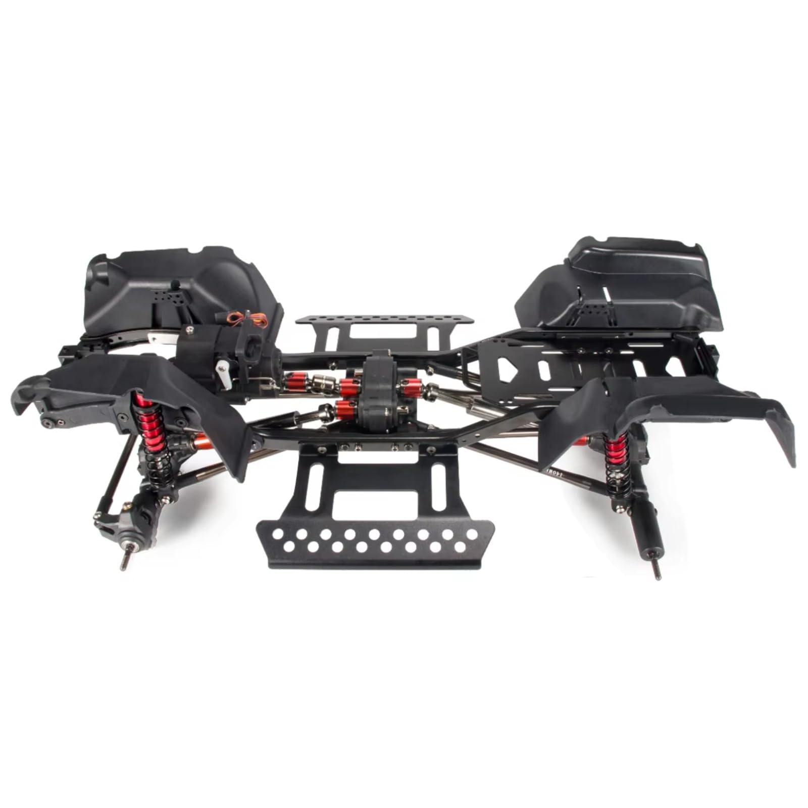 Compatible con Wrangler 313mm 1/10 Piezas De Trepador Control Remoto para Kit Chasis Engranaje Planetario 2 para Transmisión Velocidad, Guardabarros Deslizantes Maquetas