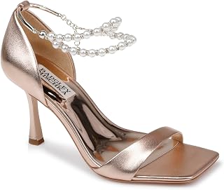 Badgley Mischka Women's Loretta Dual Pearl Strap Stiletto