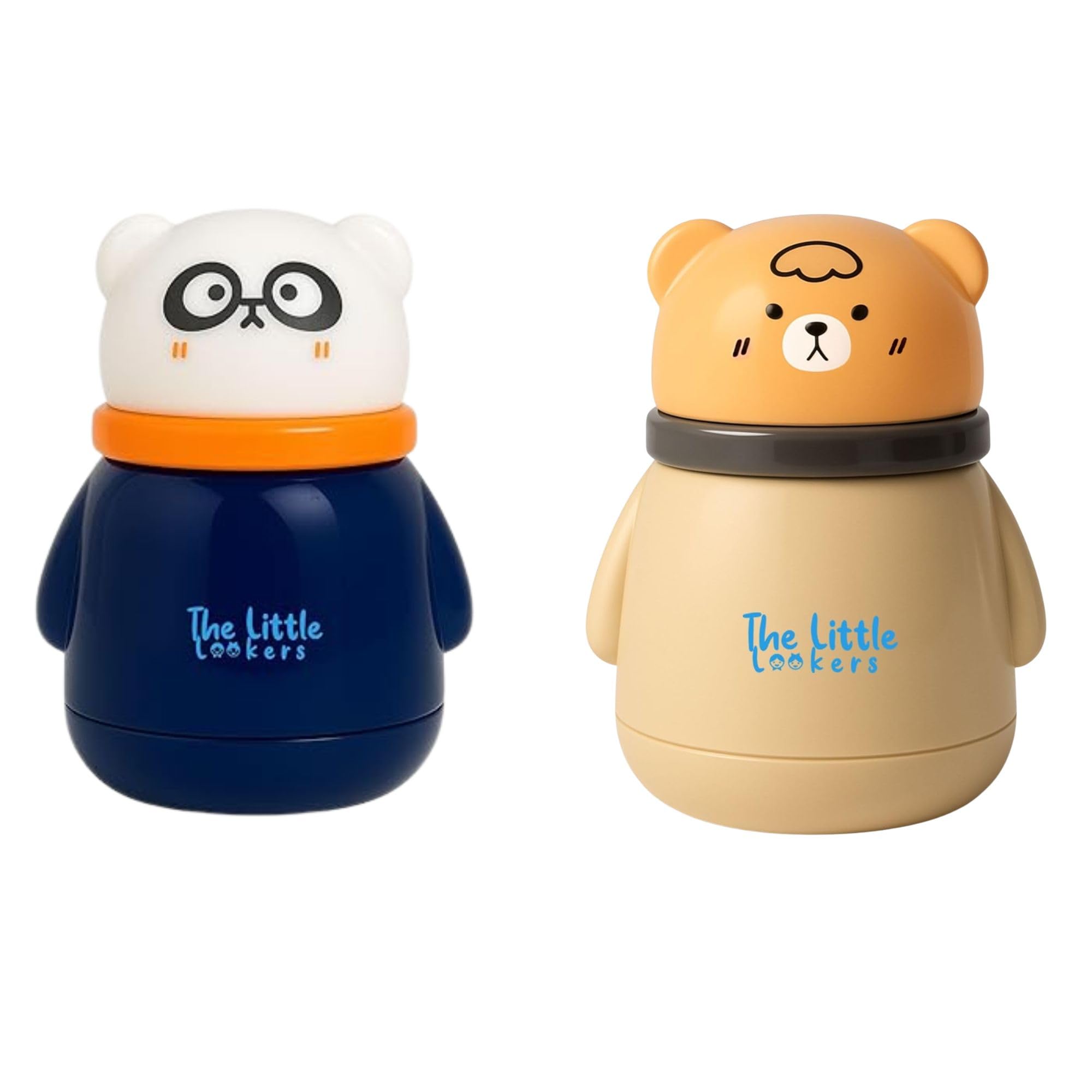 THE LITTLE LOOKERS Portable Baby Skin Care Baby Powder Puff With Box Holder Container For New Born & Kids For Baby Face & Body (Skin & Navy Blue)-image-21