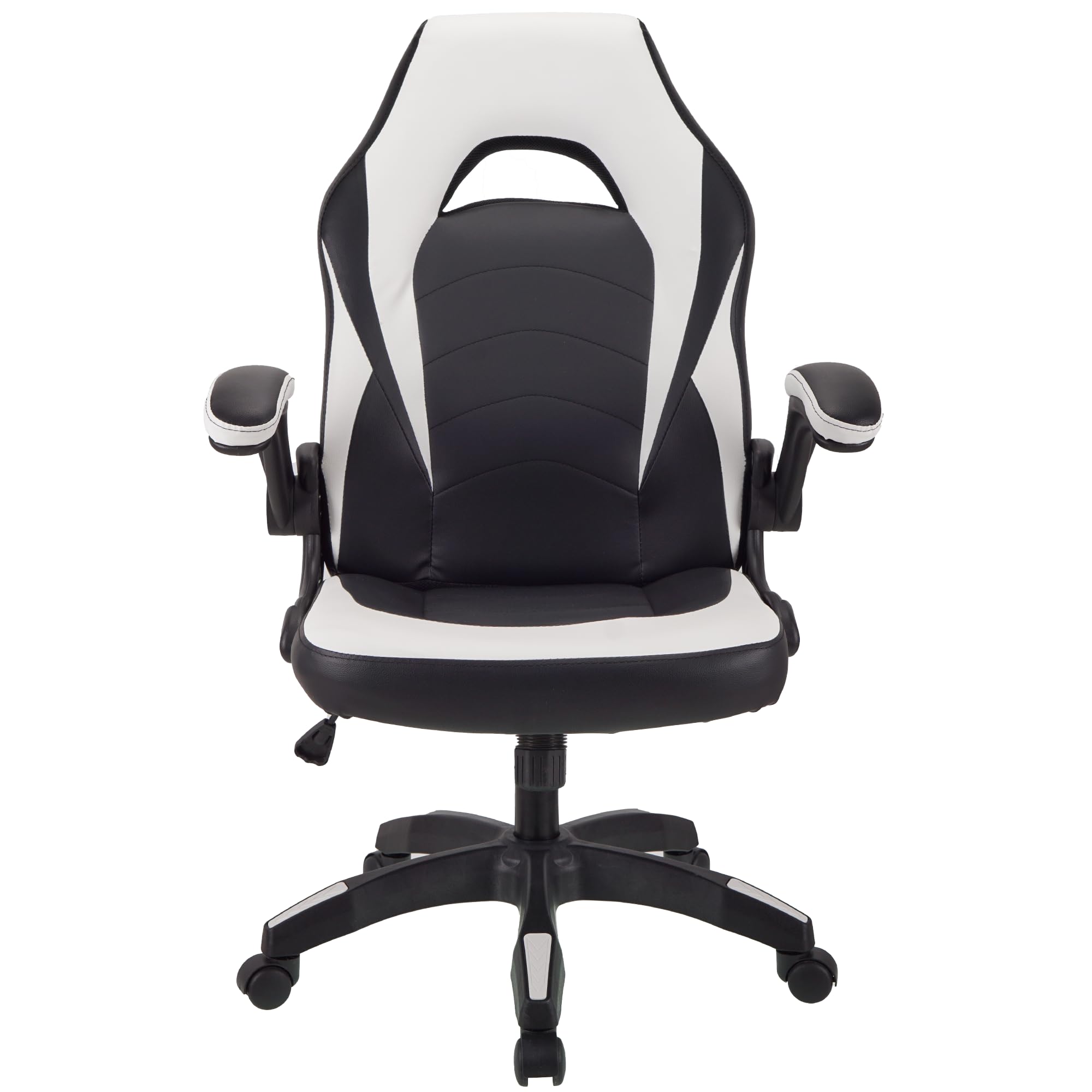 T-THREE.Gaming Silla, Silla de Oficina Ergonómica Gamer Silla, Altura Ajustable, con reposabrazos Ajustables, 360 Grados Giratorio（Blanco）