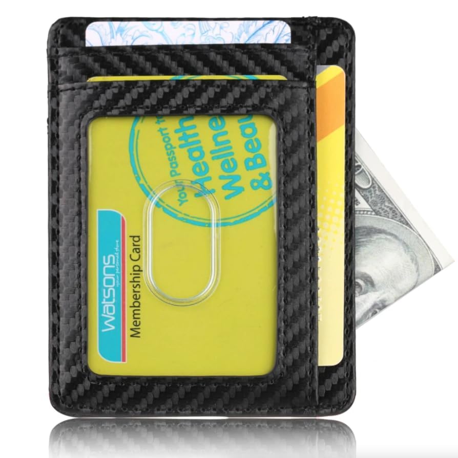 Perfect Part Wallet For Men - Minimalist Genuine Leather Wallets For Men With Credit Card ID Holder Slots & RFID Blocking, Stylish Front Pocket Wallets For Women, Men's Slim Cash Wallet (Cross Black)3