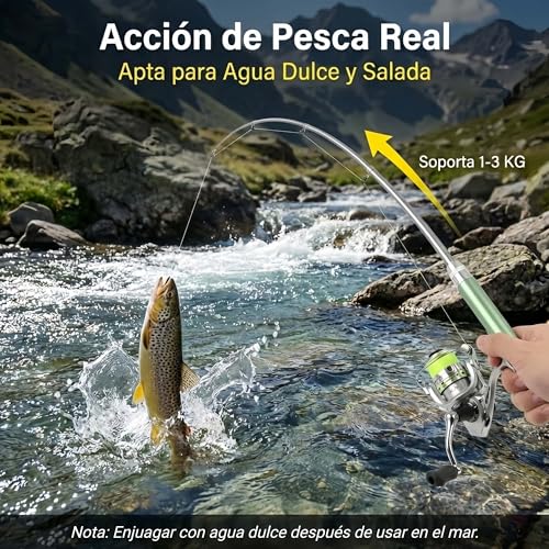 Canne à pêche stylo rétractable et son moulinet compact - 5