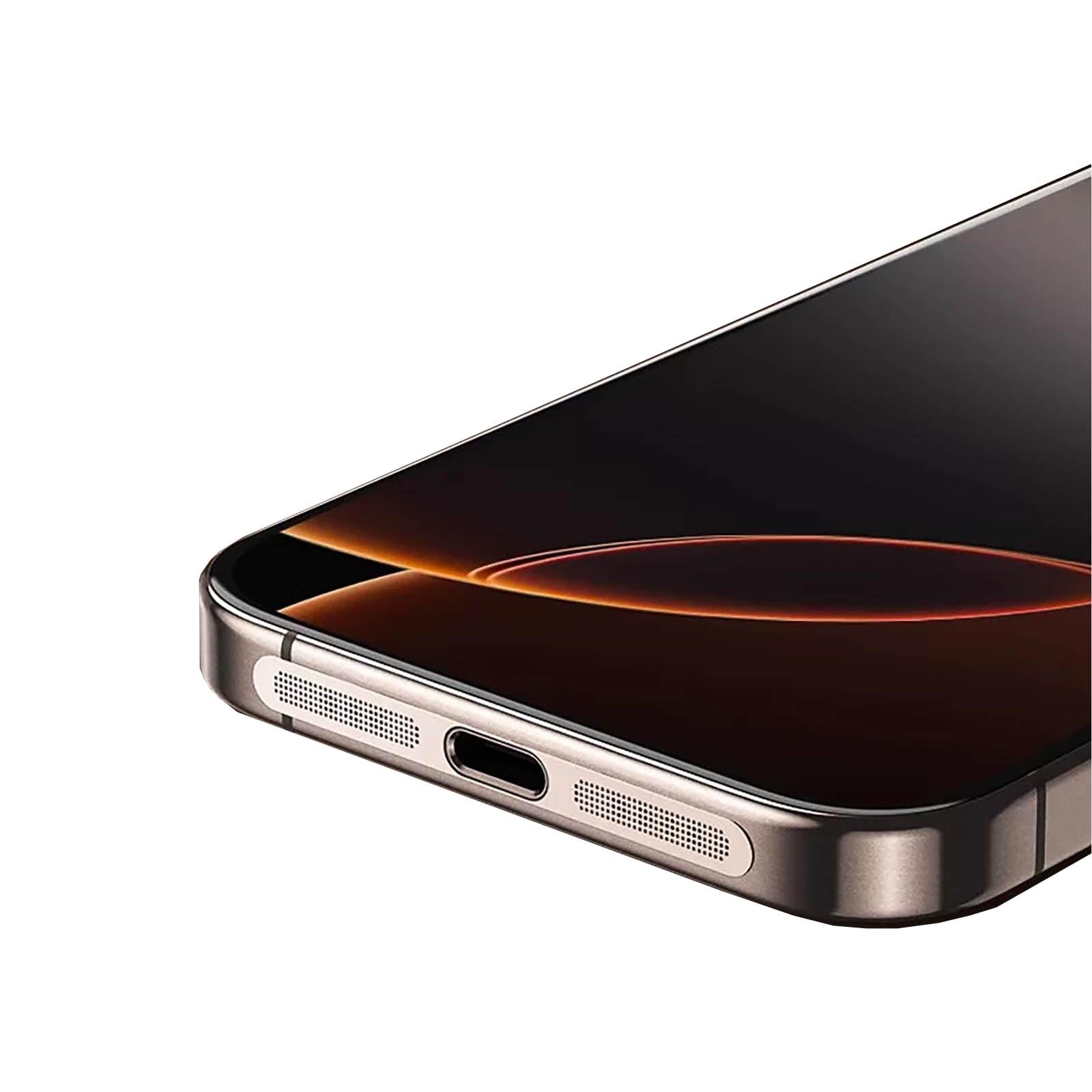 for iPhone 16 Pro Max Earpiece Speaker Mesh Anti Dust Proof Adhesive Cover - 5pcs / Desert Titanium