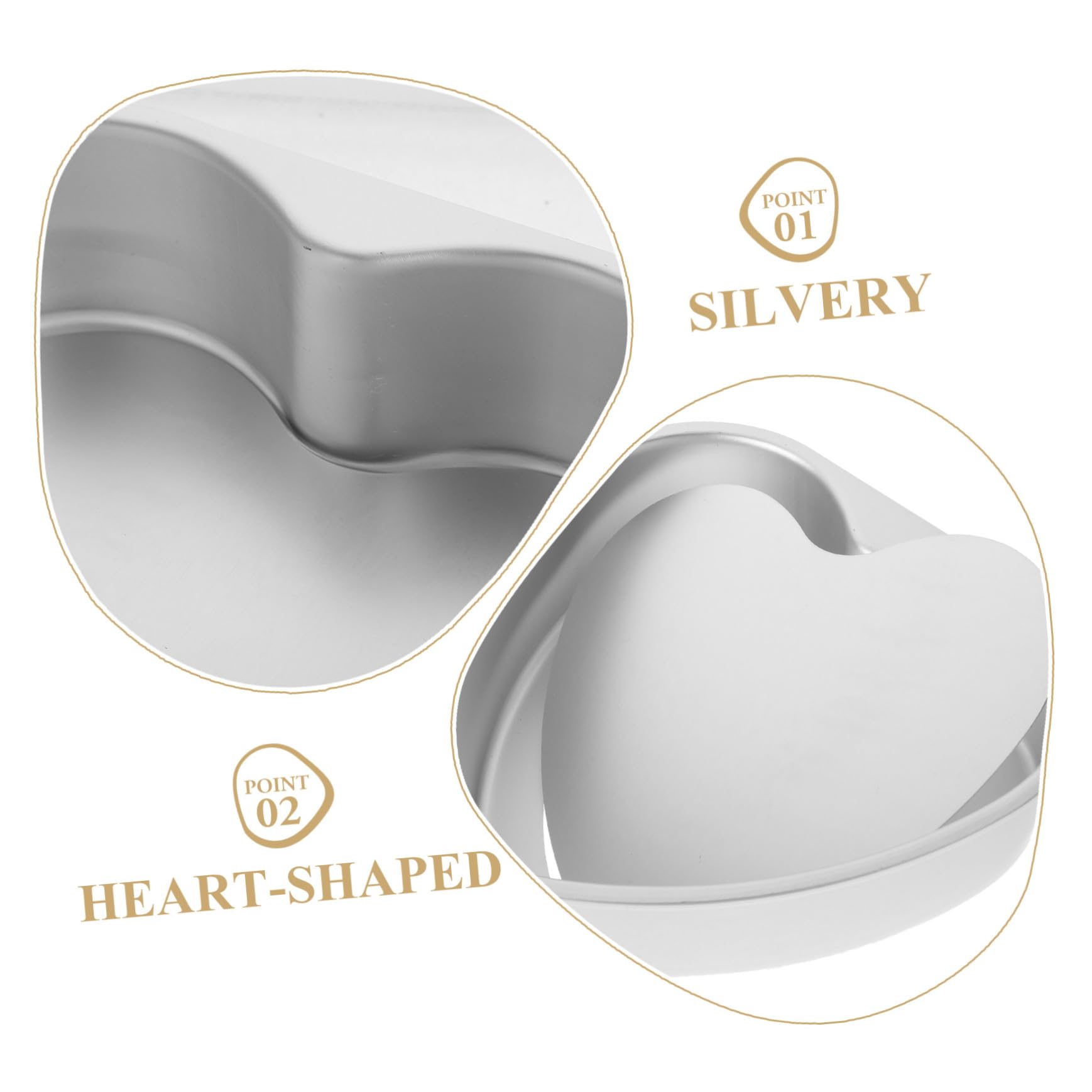 Garneck Molde para Pastel Forma de Corazón 20 Cm Desmontable Acero Carbono Antiadherente para Repostería Casera Utensilios para Hornear Fiestas y Celebraciones