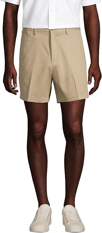 Lands End Mens Comfort Waist 6" No Iron Chino Shorts