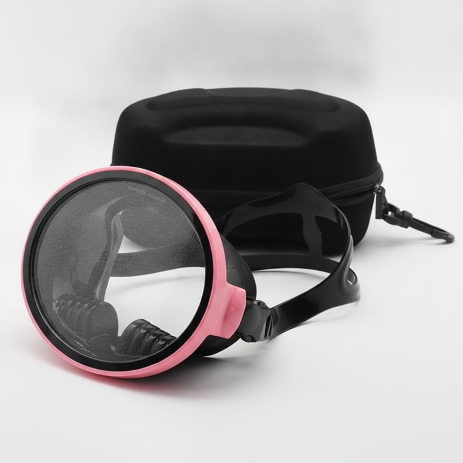 Gafas de Buceo para Adulto Máscara Visor Antiniebla con Cristal Templado y Tubo Fijo para Respiración Correa Ancha Ajustable y Sello Ovalado de