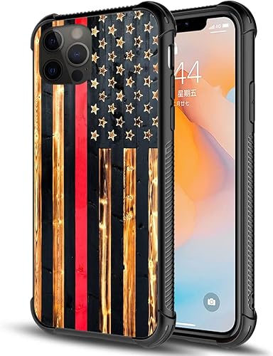 Miniatura 10 de DAIZAG Funda compatible con iPhone 13, funda con diseño de promesa de lealtad a la bandera estadounidense para iPhone 13 para hombre y mujer,